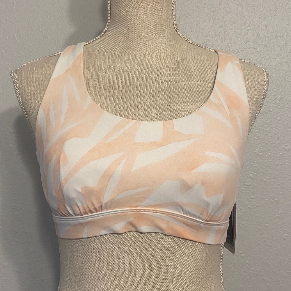 Athleta Pink & White South Beach Bikini 3-Piece Set Size 34B/C & Large NEW - Picture 2 of 16